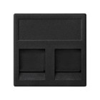 PLACA K45 C/VENT. P/2RJ45 KEYST.  KB76/14