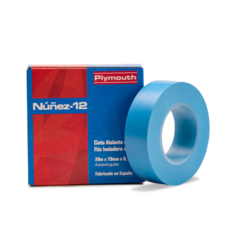 CINTA AISLANTE NUÑEZ-12 20MX19MM AZUL 5083