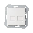 TAPA 2 CONECTORES RJ AMP BLANCO 82006-30