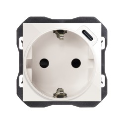 BASE SCHUKO CON CARGADOR...