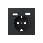TAPA SCHUKO + 2USB A+C NE 36000050-098
