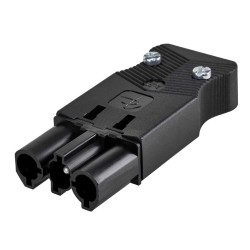 CONECTOR RAPIDO AEREO/M 3 POLOS  GRAFITO CR0004/14