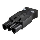 CONECTOR RAPIDO AEREO/M 3 POLOS  GRAFITO CR0004/14