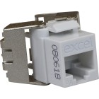 CONECTOR HEMBRA UTP C6A BLANCO 100-182-WT EXC